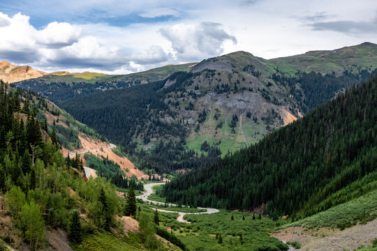 Looking down on Hwy 550