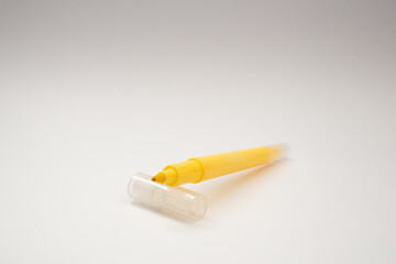 Stationery marker on white background, subject