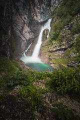 Savica waterfall in Slovenia