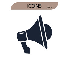 pr icons  symbol vector elements for infographic web