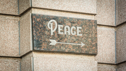 Street Sign to Peace