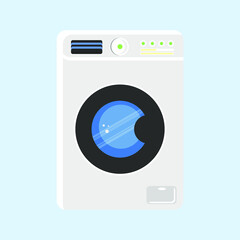 Vector illustration. Washing machine. Vector