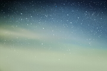 Night starry sky. Clouds and stars in space. Blue twilight background
