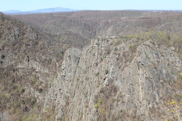 Berge Aussicht vom Hexentanzplatz Thale