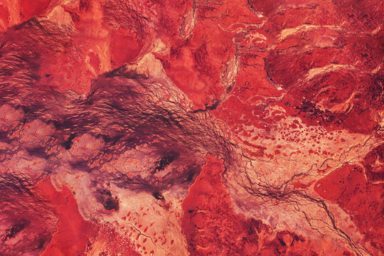 Mars surface from space. Elements of this image furnished by NASA
