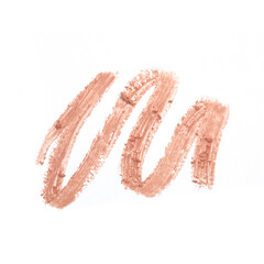 Lip liner stroke on white background- Image