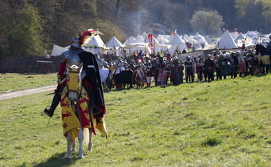 medieval knight on horseback