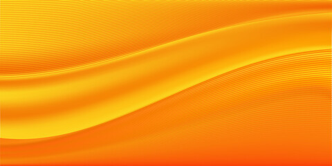 Minimal geometric wave abstract orange background. Dynamic shapes composition