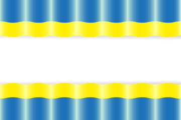 Vector illustration of Ukrainian flag. Template for text.