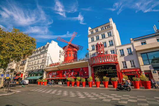 The Moulin Rouge in Paris, France