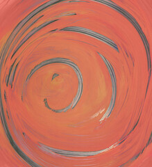 orange smudged paint texture background