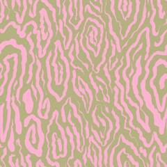 Boho pattern with pink zebra stripes