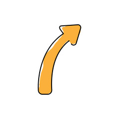 abstract arrow icon. modern arrow symbol vector