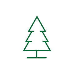 Tree Vector Line Icon. Tree symbol vector sign