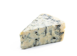 Blue cheese isolated on white background