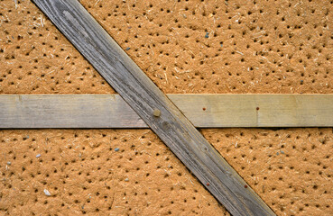 Wood clay architecture detail background