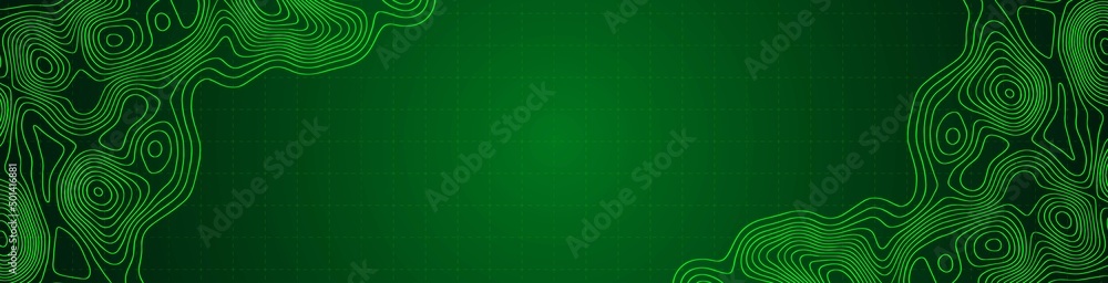 Poster vector abstract background frame. green world design. texture vegetation map. geolocation. scale gri