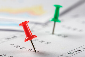 Important date and calendar appointment. pin on calendar.