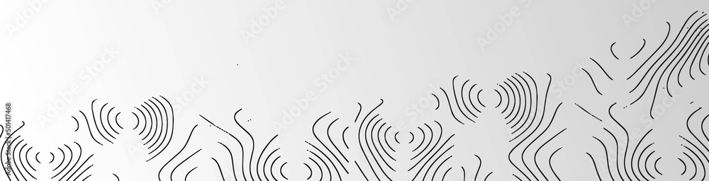 Aufkleber abstract halftone background frame. pattern random lines, waves, dots. space flower design. chaotic 