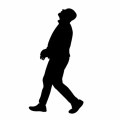 a man body silhouette vector