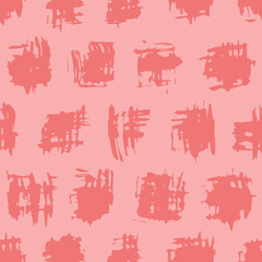 Vector seamless pattern with paint brush texture. Design for textile, wallpaper, wrapping paper, stationery.