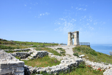 View on The bell of Chersonesos. It's the symbol of Chersonesos