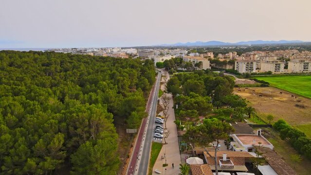 Cala Millor Road to the Hotels next to the Forest