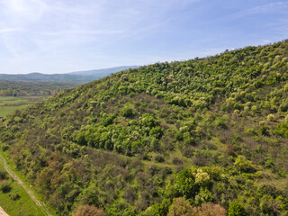 Obraz premium Aerial view of Kozhuh Mountain, Bulgaria