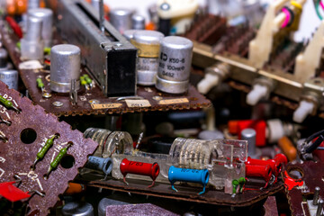 Old radio parts