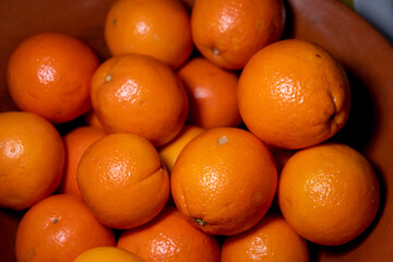 Oranges from organic farming, healthy nutrition