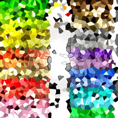 Background. Texture. Mosaic, stained glass. With a three-dimensional effect. The texture of oilcloth or leather. For scrapbooking and wrapping.