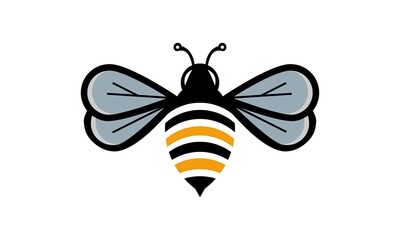 honey bee design logo