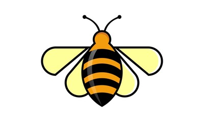 logo bee honey vector