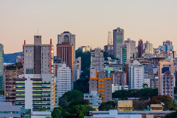 View of downtown Belo Horizonte, Minas Gerais, Brazil.