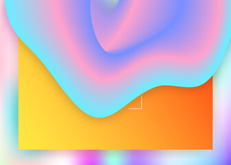 Liquid fluid with dynamic elements and shapes. Landing page.