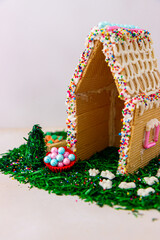 Easter gingerbread house