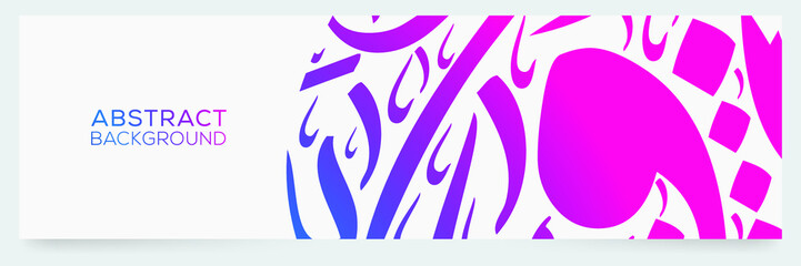 Creative Banner Arabic Calligraphy contain Random Arabic Letters Without specific meaning in English ,Vector illustration .	
