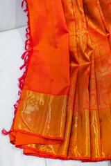 South Indian Tamil bride's wedding outfit
