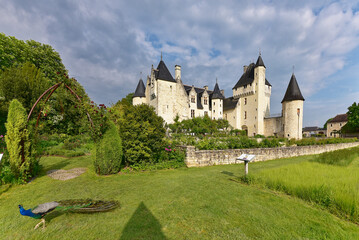 Fototapeta na wymiar Frankreich - Lémeré - Burg Le Rivau 