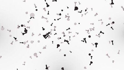 4K 3d Loop chess pieces are falling Animation backgrounds. Winning competition concept, winner or success. Chess player winning or winning strategy. Competition and teamwork, strategy and aggression, - Powered by Adobe