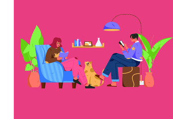 Reading leads to knowledge vector concept illustration
