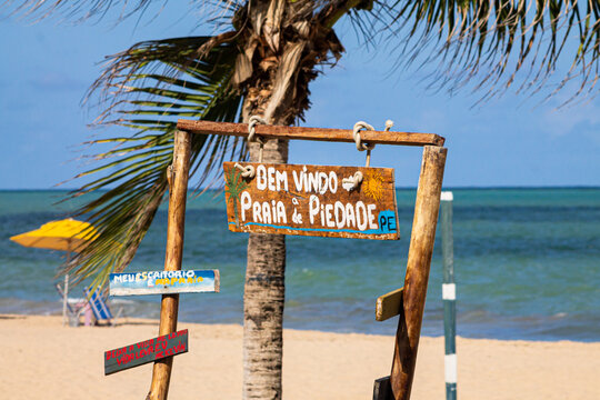 Praia de P&iacute;edade jaboat&atilde;o Welcome Bem vindo