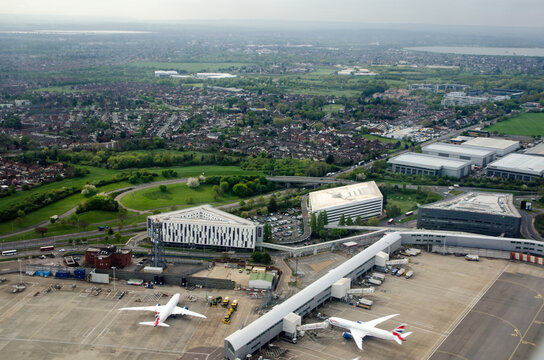 Hotels at Heathrow Airport, London - Aerial View