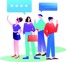 Consult a consultant vector concept illustration
