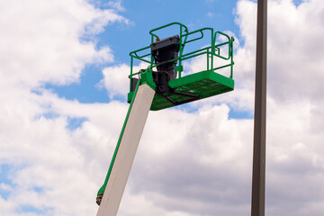 telescopic platform crane lift hydraulic heavy