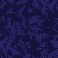 Floral Brush strokes Seamless Pattern Design