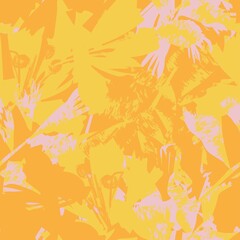 Floral Brush strokes Seamless Pattern Design