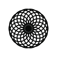 abstract 3d sphere isolated on white