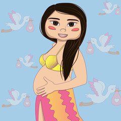Obraz na płótnie Canvas Mulher gravida