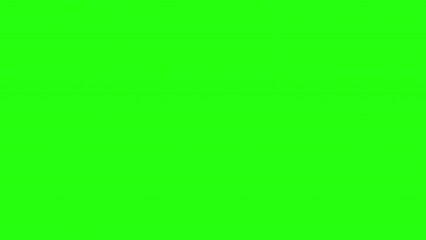 Red voxels on carbon screen form two circular holes, reveal green chroma key and transparent background. Abstract 3D animated intro. Alpha channel ProRes 4444 in 4k UHD included, color id.